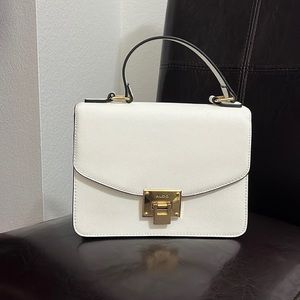 Aldo White Purse with crossbody strap